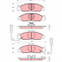 Sada brzdových destiček TRW GDB3134 - DAEWOO MUSSO,  SSANGYONG MUSSO, KORANDO