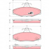 Sada brzdových destiček TRW GDB3135 - DAEWOO MUSSO