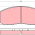 Sada brzdových destiček TRW GDB355 - MITSUBISHI GALANT 84-90