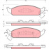 Sada brzdových destiček TRW GDB4016 - CHRYSLER STRATUS 95-01