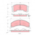 Sada brzdových destiček TRW GDB4047 - PONTIAC FIERO 84-87