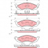 Sada brzdových destiček TRW GDB4055 - MERCURY Villager 93-