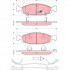 Sada brzdových destiček TRW GDB4120 - JEEP GRAND CHEROKEE 99-