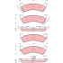 Sada brzdových destiček TRW GDB4124 - JEEP GRAND CHEROKEE -99