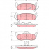 Sada brzdových destiček TRW GDB4137 - JEEP GRAND CHEROKEE 05-