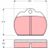 Sada brzdových destiček TRW GDB591 - VW KAEFER