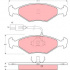 Sada brzdových destiček TRW GDB960 - FIAT FIORINO