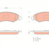 Sada brzdových destiček TRW GDB3363 - SUZUKI IGNIS