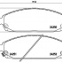 Sada brzdových destiček BREMBO P37010