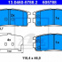 Sada brzdových destiček ATE 13.0460-5788 (AT 605788) - CHEVROLET, OPEL