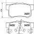 Sada brzdových destiček BREMBO P28051