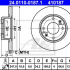 Brzdový kotouč ATE 24.0110-0187 (AT 410187) - CITROËN, PEUGEOT