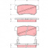 Sada brzdových destiček TRW GDB3382 - SSANGYONG ,DAEWOO MUSSO