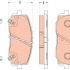 Sada brzdových destiček TRW GDB3510 - KIA RIO II 05-