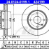 Brzdový kotouč ATE 24.0124-0199 (AT 424199) - CHEVROLET, DAEWOO