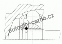 Sada kloubů, hnací hřídel LÖBRO 303975 - DAIHATSU