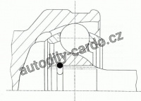 Sada kloubů, hnací hřídel LÖBRO 303834 - DAIHATSU