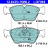 Sada brzdových destiček ATE Ceramic 13.0470-7086 (AT LD7086) - MERCEDES-BENZ