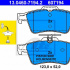 Sada brzdových destiček ATE 13.0460-7194 (AT 607194) - FORD, OPEL, SAAB