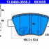 Sada brzdových destiček ATE 13.0460-3858 (AT 603858)