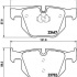 Sada brzdových destiček BREMBO P06056