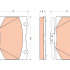 Sada brzdových destiček TRW GDB3498 - HONDA