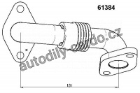 EGR Ventil WAHLER (WH 61384D) - potrubí