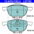 Sada brzdových destiček ATE Ceramic 13.0470-7193 (AT LD7193)