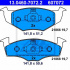 Sada brzdových destiček ATE 13.0460-7072 (AT 607072) - SEAT, VW