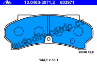 Sada brzdových destiček ATE 13.0460-3971 (AT 603971) - PEUGEOT
