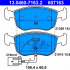 Sada brzdových destiček ATE 13.0460-7163 (AT 607163) - FORD