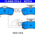 Sada brzdových destiček ATE 13.0460-7214 (AT 607214) - TOYOTA