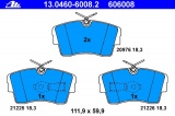 Sada brzdových destiček ATE 13.0460-6008 (AT 606008) - OPEL