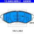 Sada brzdových destiček ATE 13.0460-5899 (AT 605899) - CHEVROLET, DAEWOO