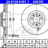 Brzdový kotouč ATE 24.0130-0181 (AT 430181) - CITROËN, PEUGEOT