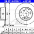 Brzdový kotouč ATE 24.0116-0105 (AT 416105) - ALFA ROMEO, CITROËN, FIAT, PEUGEOT