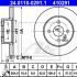 Brzdový kotouč ATE 24.0110-0291 (AT 410291) - OPEL