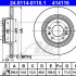 Brzdový kotouč ATE 24.0114-0116 (AT 414116) - CITROËN, FIAT, PEUGEOT