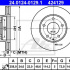 Brzdový kotouč ATE 24.0124-0129 (AT 424129) - MAZDA