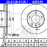 Brzdový kotouč ATE 24.0128-0129 (AT 428129) - NISSAN, OPEL, RENAULT