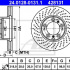 Brzdový kotouč ATE 24.0128-0131 (AT 428131) - PORSCHE