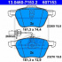 Sada brzdových destiček ATE 13.0460-7153 (AT 607153) - SEAT, VW