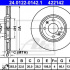 Brzdový kotouč ATE 24.0122-0142 (AT 422142) - CITROËN, PEUGEOT