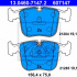 Sada brzdových destiček ATE 13.0460-7147 (AT 607147) - BMW