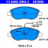 Sada brzdových destiček ATE 13.0460-3984 (AT 603984) - ALFA ROMEO, FIAT