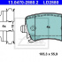 Sada brzdových destiček ATE Ceramic 13.0470-2880 (AT LD2880) - AUDI, SEAT, ŠKODA, VW