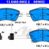 Sada brzdových destiček ATE 13.0460-5602 (AT 605602) - TOYOTA