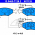 Sada brzdových destiček ATE 13.0460-7128 (AT 607128) - FIAT