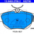 Sada brzdových destiček ATE 13.0460-2706 (AT 602706) - CITROËN