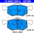 Sada brzdových destiček ATE 13.0460-7205 (AT 607205) - FORD, MAZDA